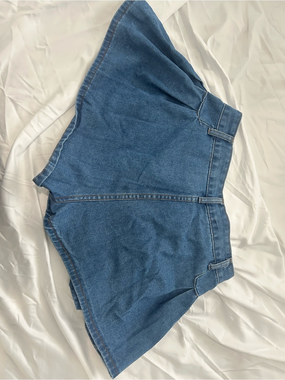 SHEIN Blue Denim Skort Shorts